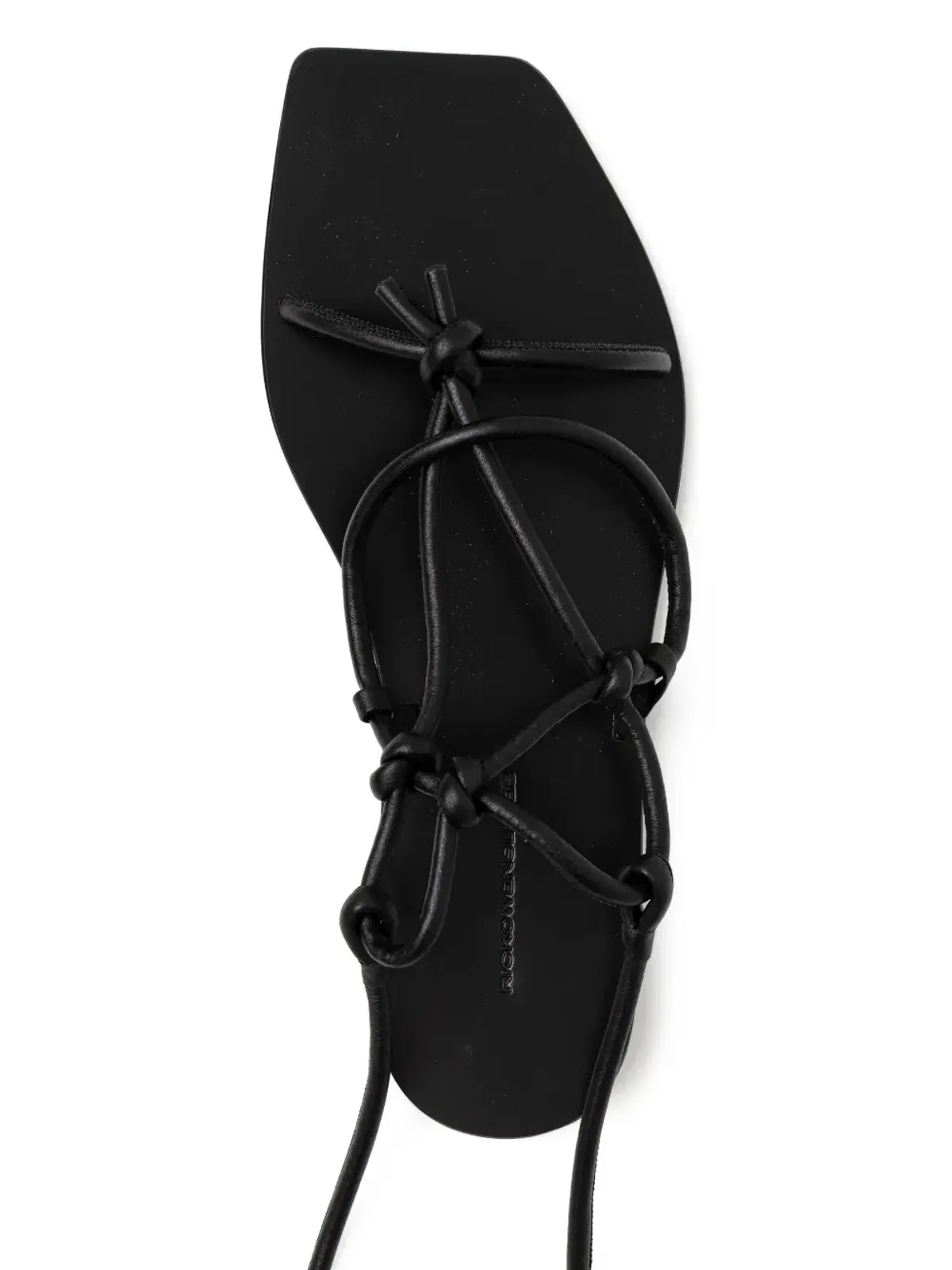 Rick Owens Lilies ペンタノットレザーサンダル - 画像3