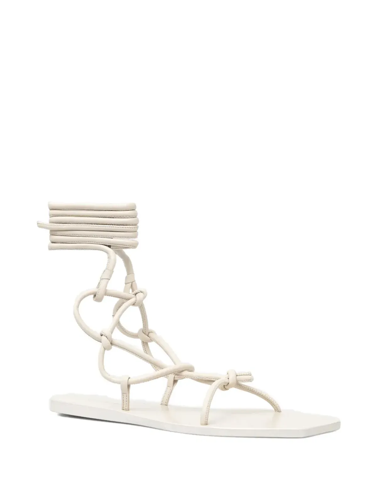 Rick Owens Lilies ペンタノット レザー レースアップ サンダル - 画像2