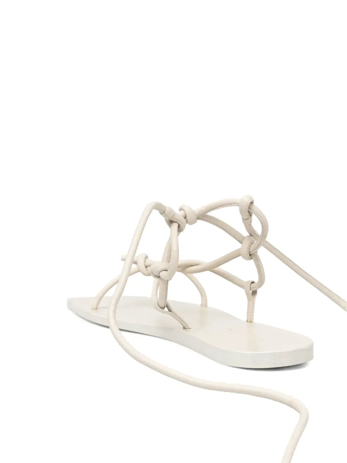 Rick Owens Lilies ペンタノット レザー レースアップ サンダル - 画像3