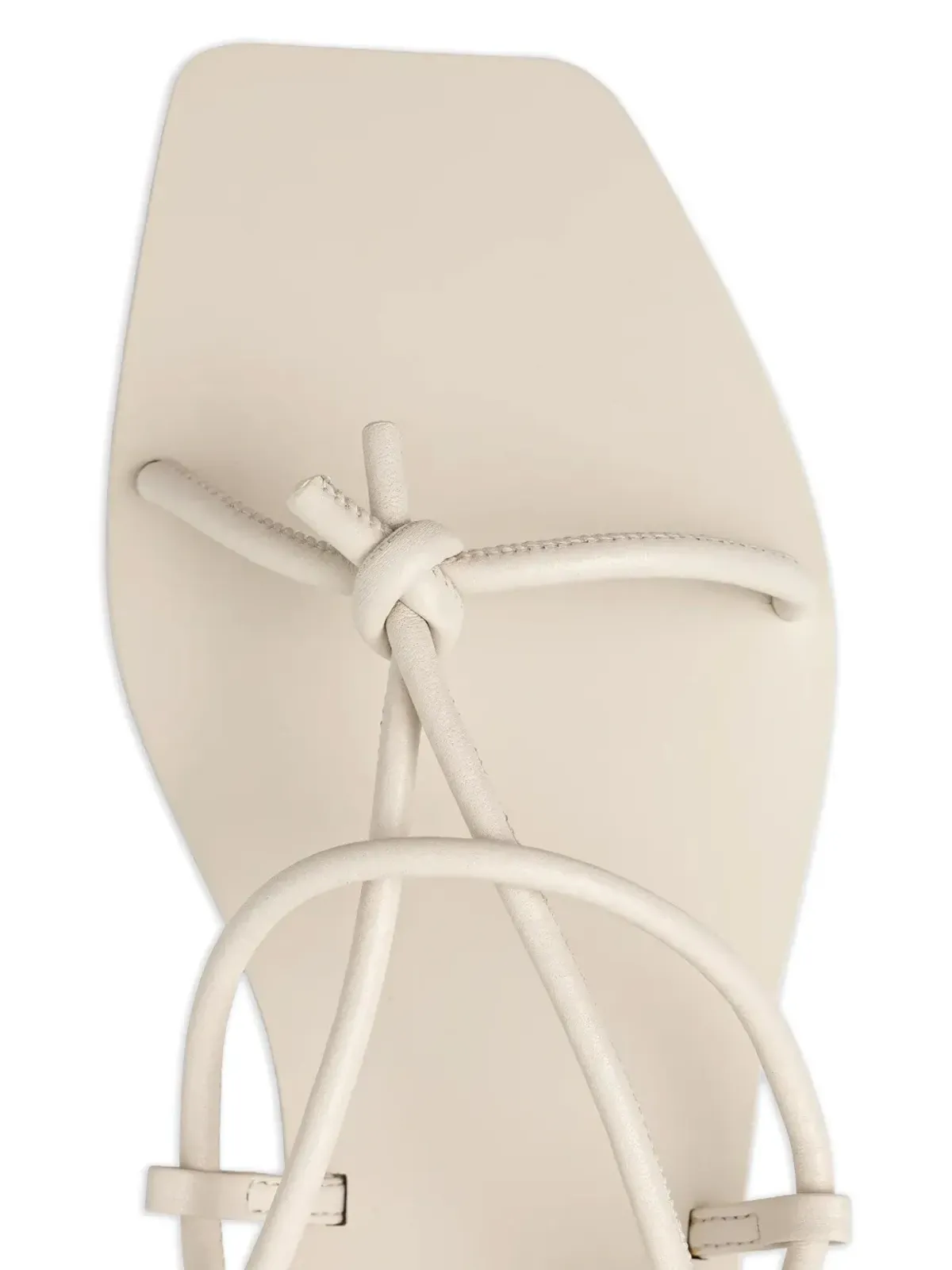Rick Owens Lilies ペンタノット レザー レースアップ サンダル - 画像4