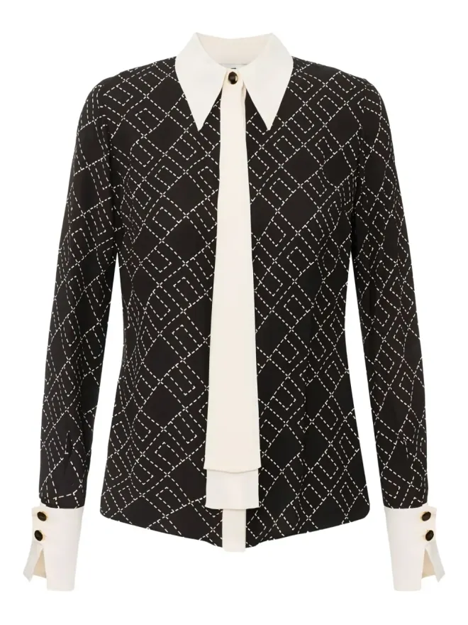 Elisabetta Franchi Elisabetta Franchi ロゴプリント シャツの商品画像