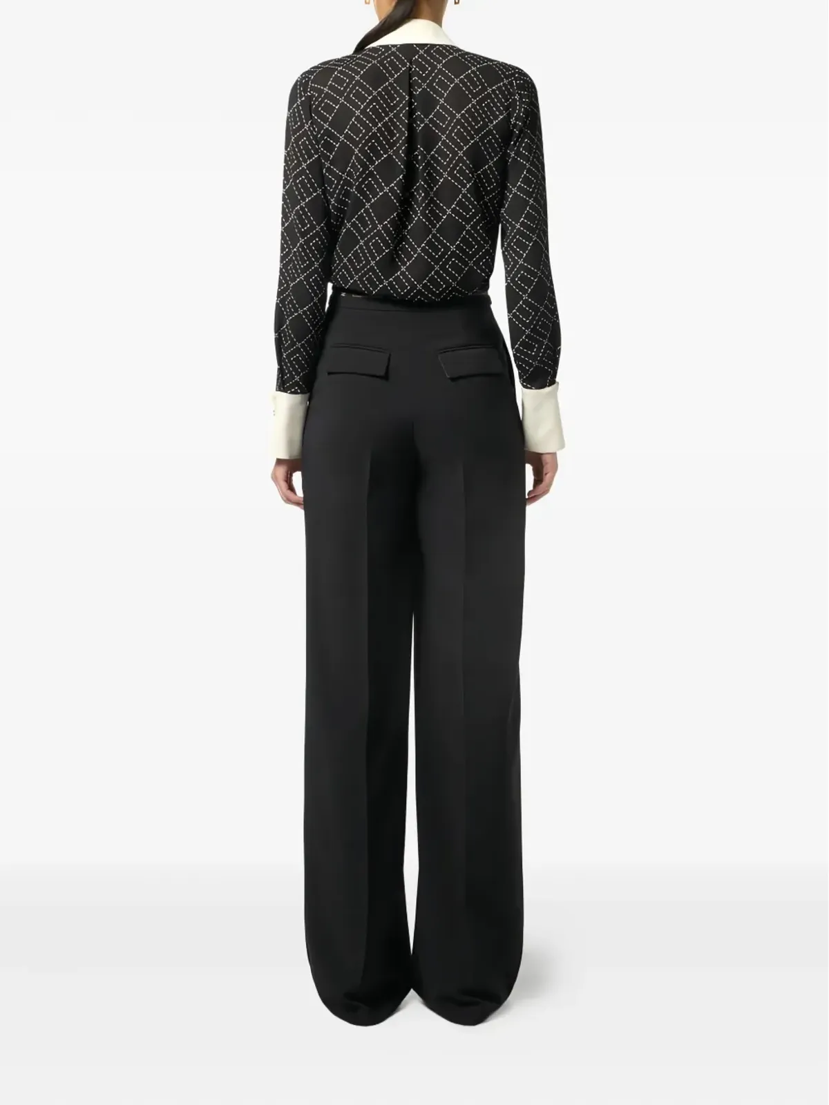Elisabetta Franchi ロゴプリント シャツ - 画像3
