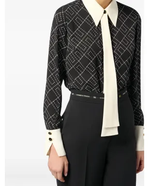 Elisabetta Franchi ロゴプリント シャツ - サムネイル4