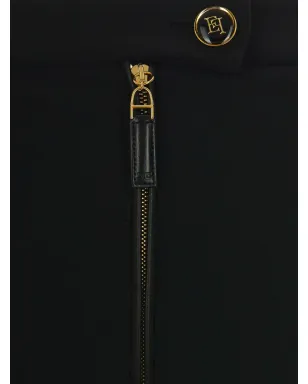Elisabetta Franchi ジップファスニング トラウザーズ - ブラック - サムネイル3
