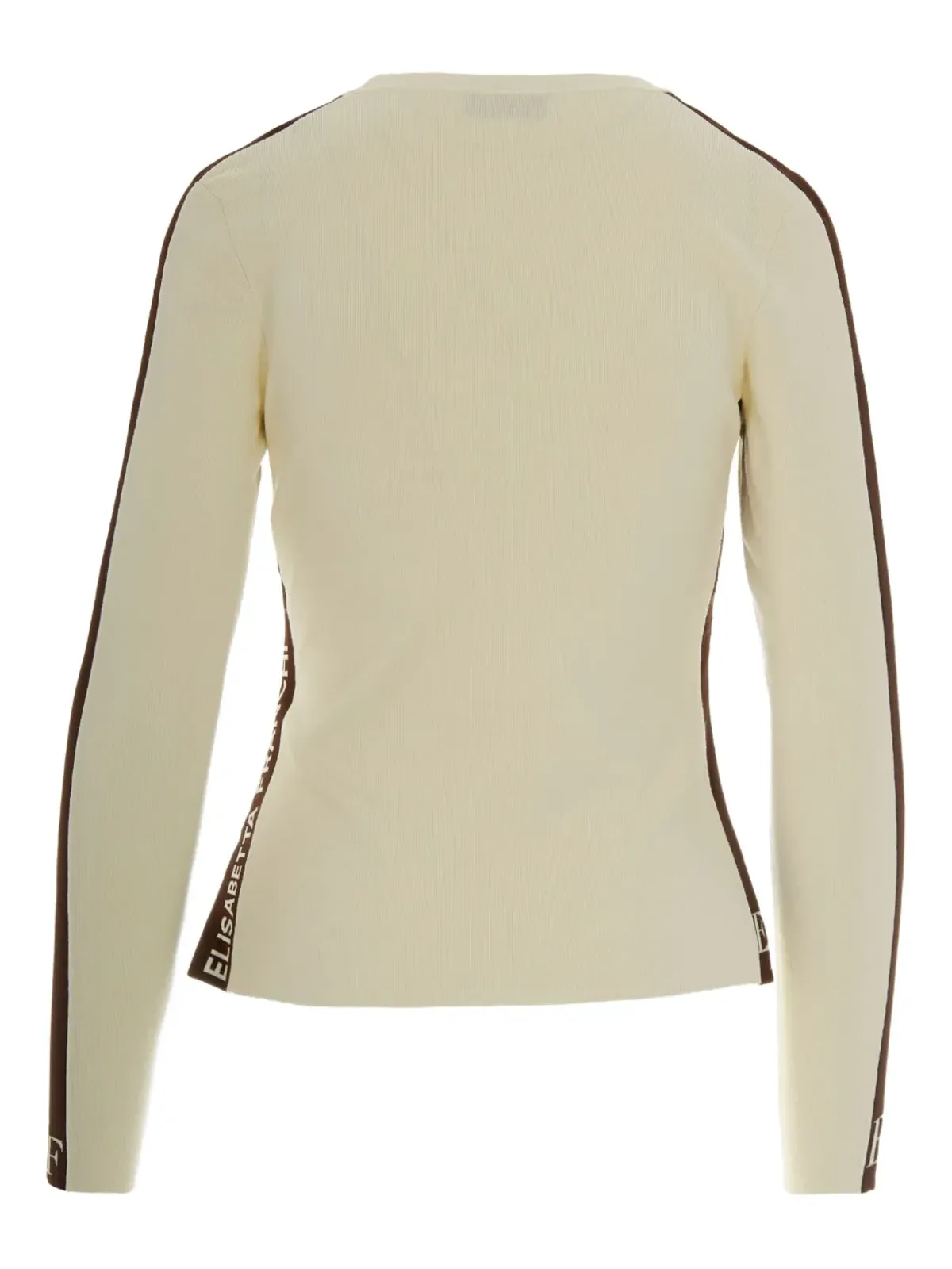 Elisabetta Franchi サイドストライプリブニットトップ - 画像2