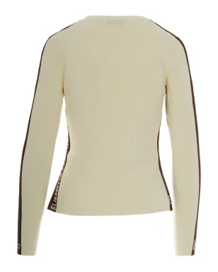Elisabetta Franchi サイドストライプリブニットトップ - サムネイル2