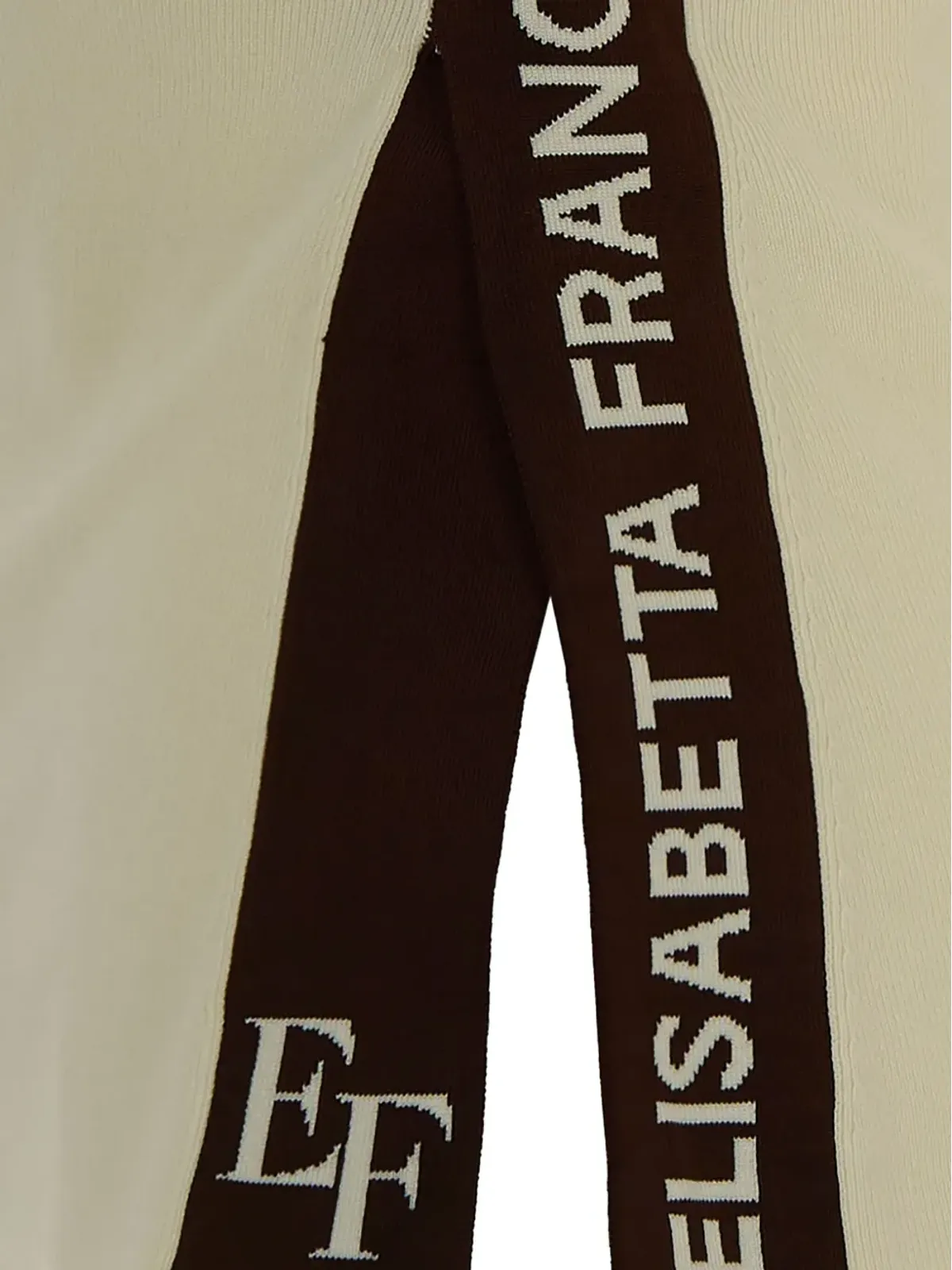 Elisabetta Franchi サイドストライプリブニットトップ - 画像3