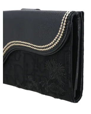 Christian Dior Pre-Owned トロッター 刺繍ディテール ウォレット - ブラック - サムネイル3