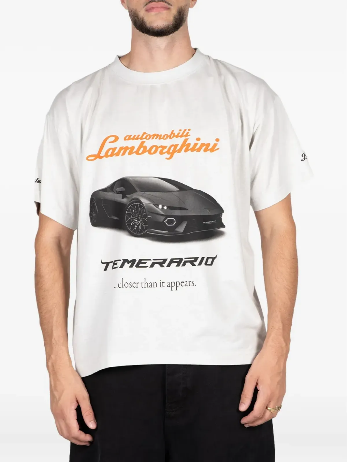 Balenciaga Automobili Lamborghini コットンTシャツ - Neutrals - 画像1