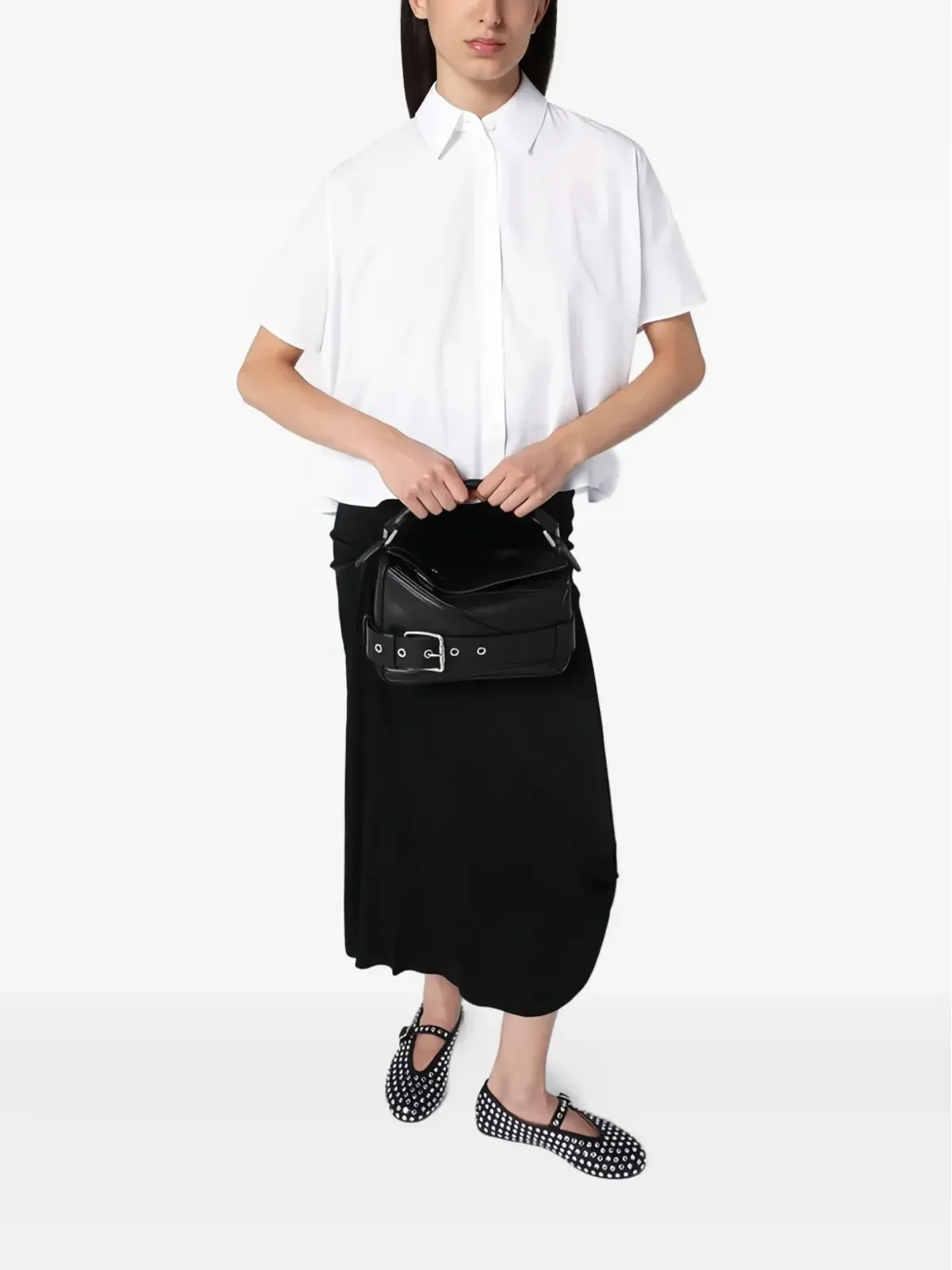 LOEWE パズルバックル トートバッグ - ブラック - 画像2
