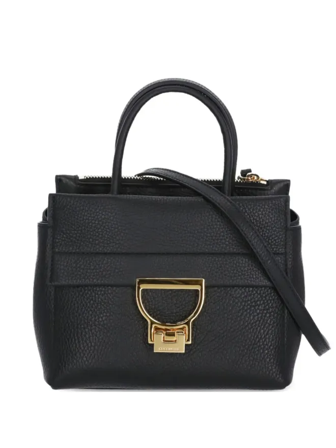 Coccinelle Coccinelle アレットリス ペブルドレザー クラスプ トートバッグ - ブラックの商品画像