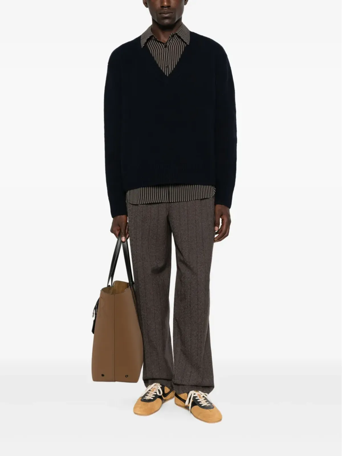 Golden Goose ピンストライプ柄ウールパンツ - 画像2