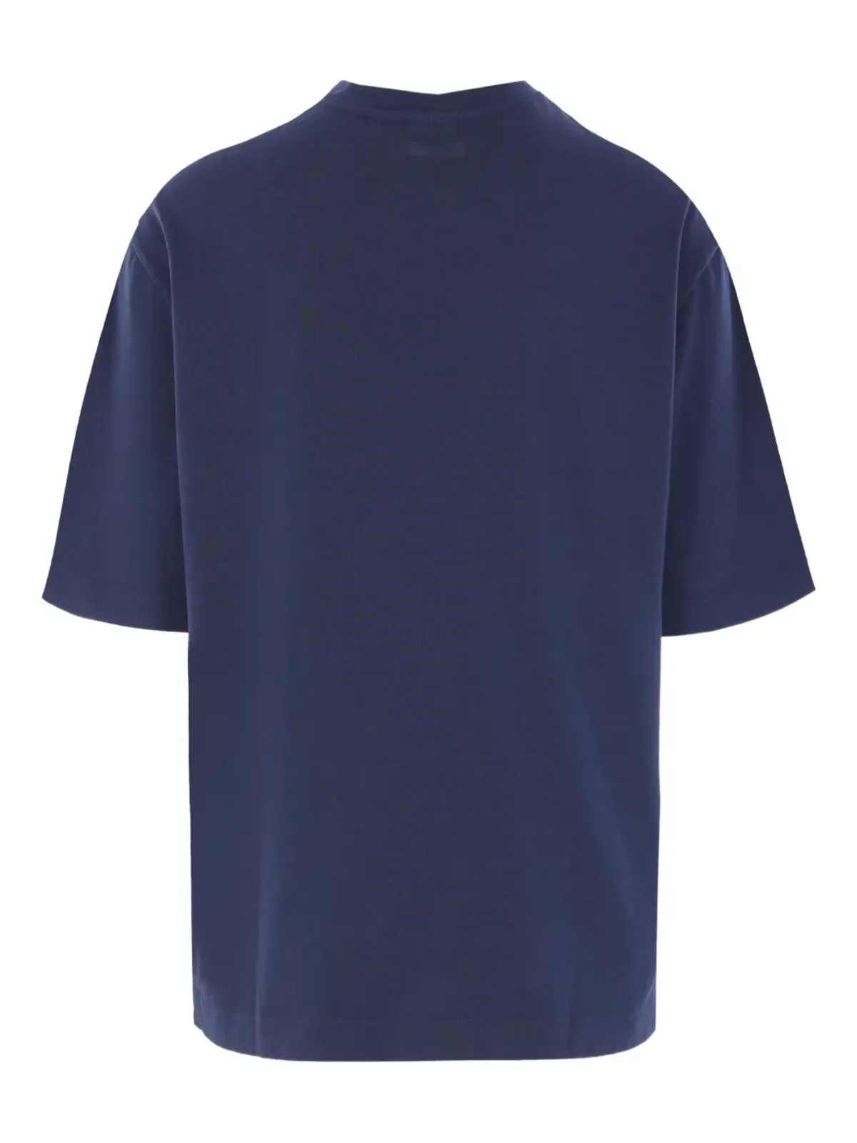Maison Kitsuné キツネ刺繍コットンTシャツ ブルー - 画像2