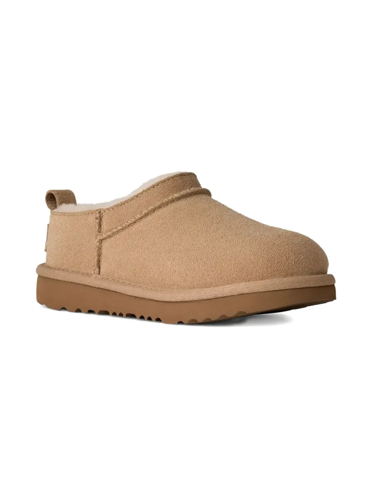 UGG Kids Classic Micro suede slippers - Brown - 画像1