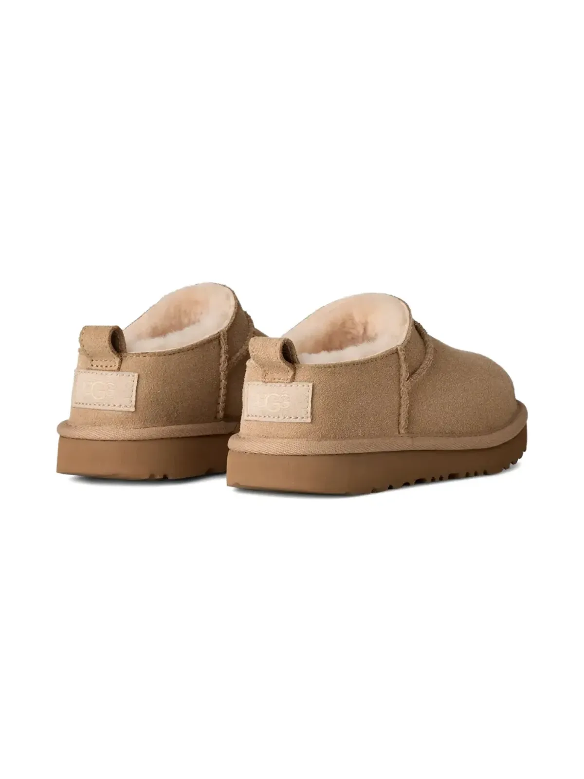 UGG Kids Classic Micro suede slippers - Brown - 画像3