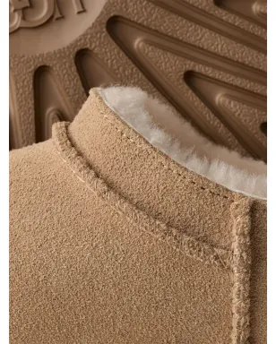 UGG Kids Classic Micro suede slippers - Brown - サムネイル4