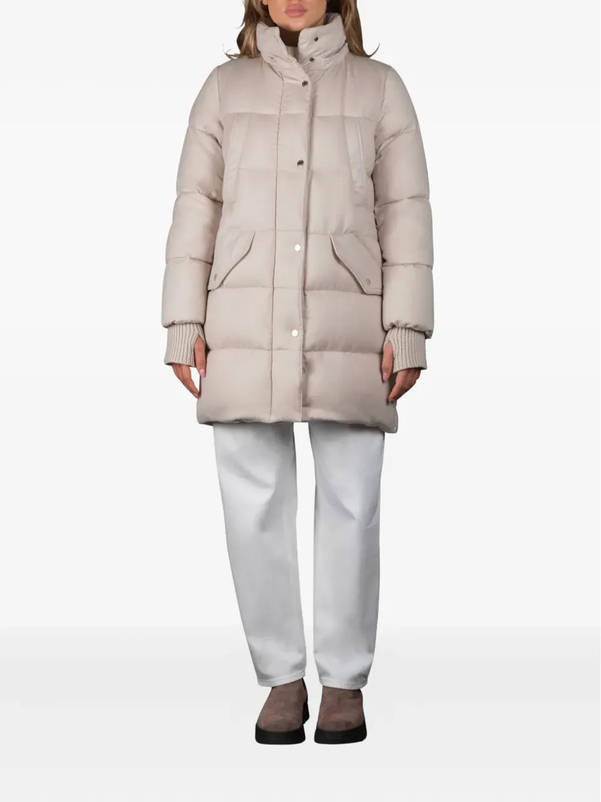 Moorer Talassa fur-trimmed quilted jacket - 画像2