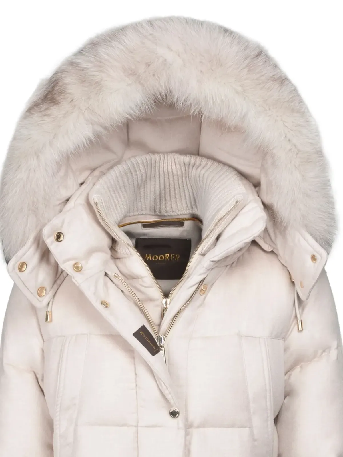 Moorer Talassa fur-trimmed quilted jacket - 画像4