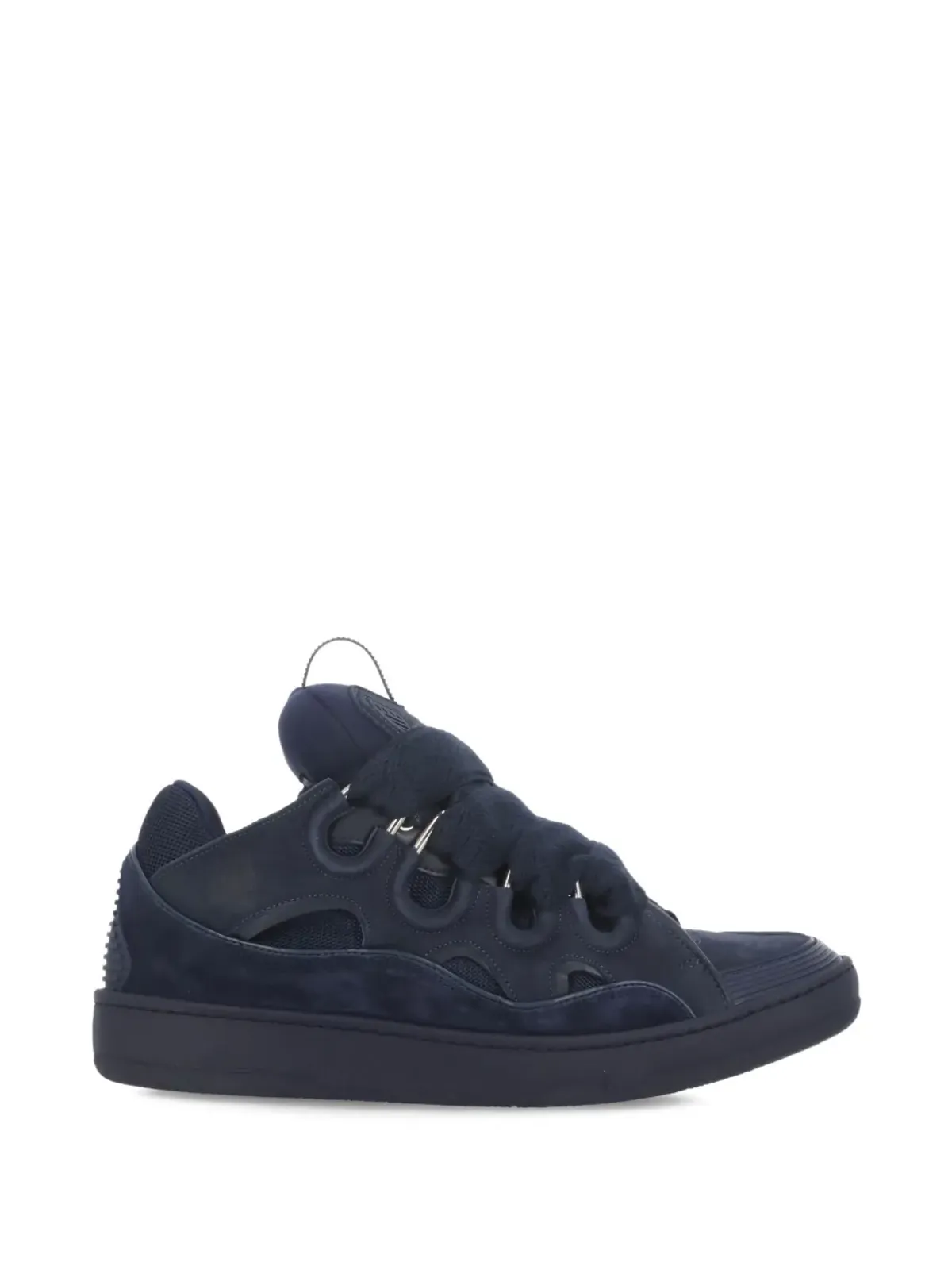 Lanvin カーブ レースアップ エンボスロゴ スニーカー - 画像2