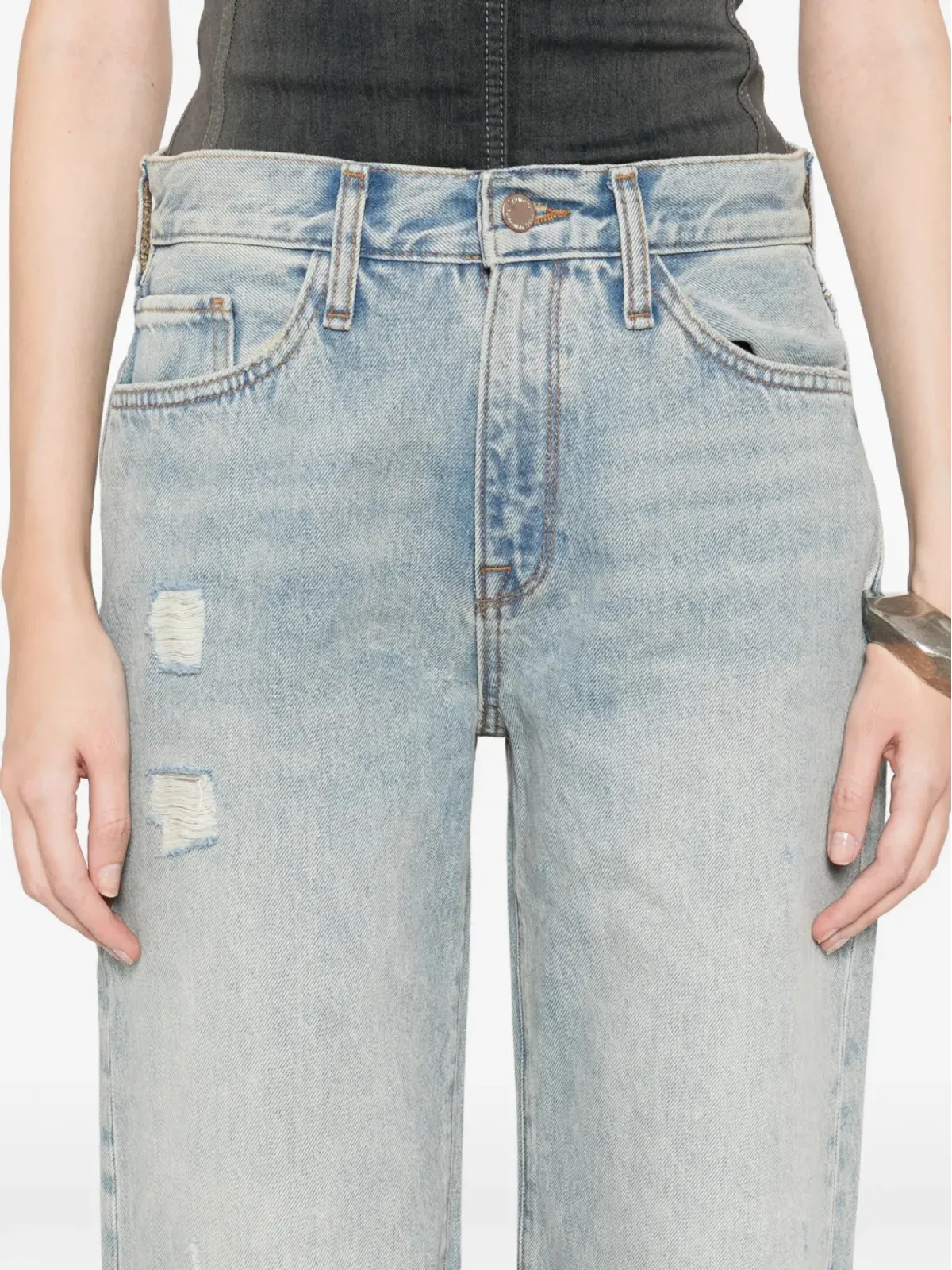 Triarchy デニムパンツ distressed frayed jeans - 画像5