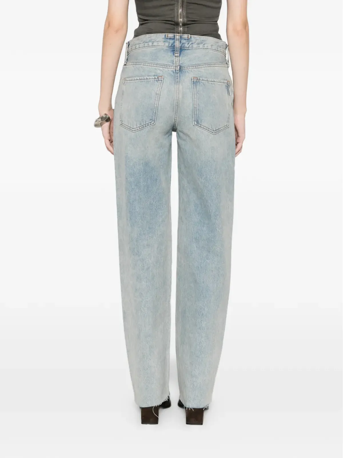 Triarchy デニムパンツ distressed frayed jeans - 画像4