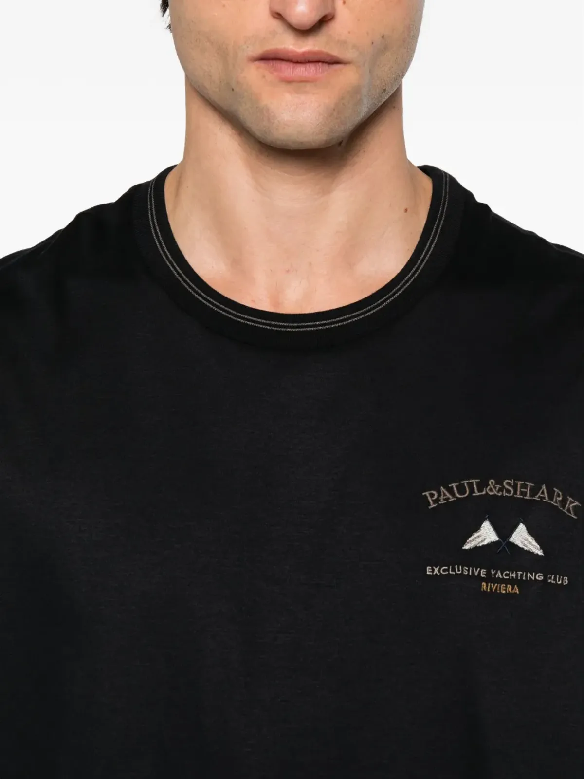 Paul & Shark ロゴディテール クルーネック Tシャツ - 画像4