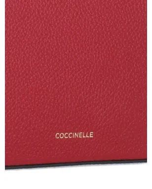 Coccinelle レザー ジップファスナー付きミニバッグ - レッド - サムネイル5