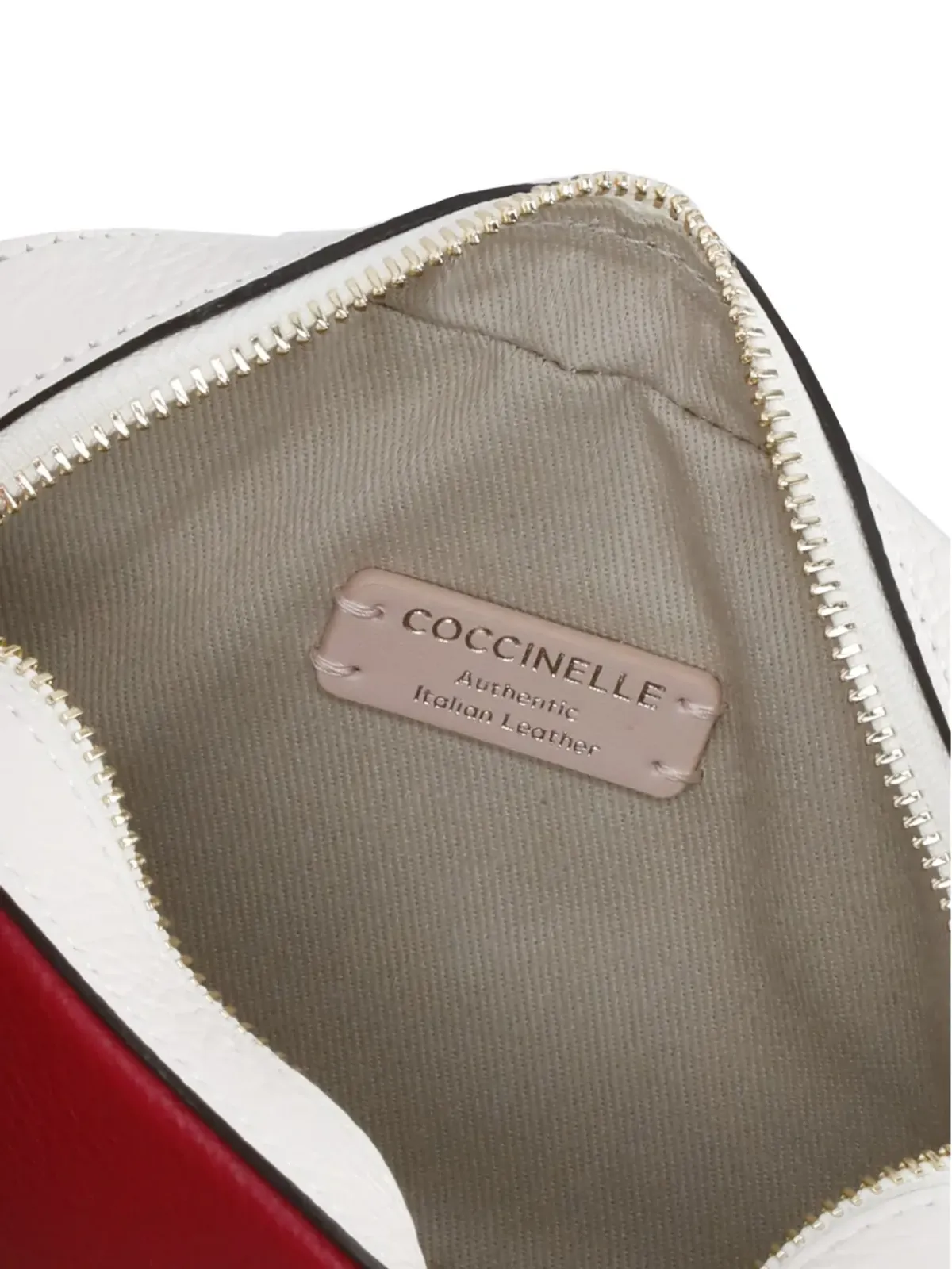 Coccinelle レザー ジップファスナー付きミニバッグ - レッド - 画像4