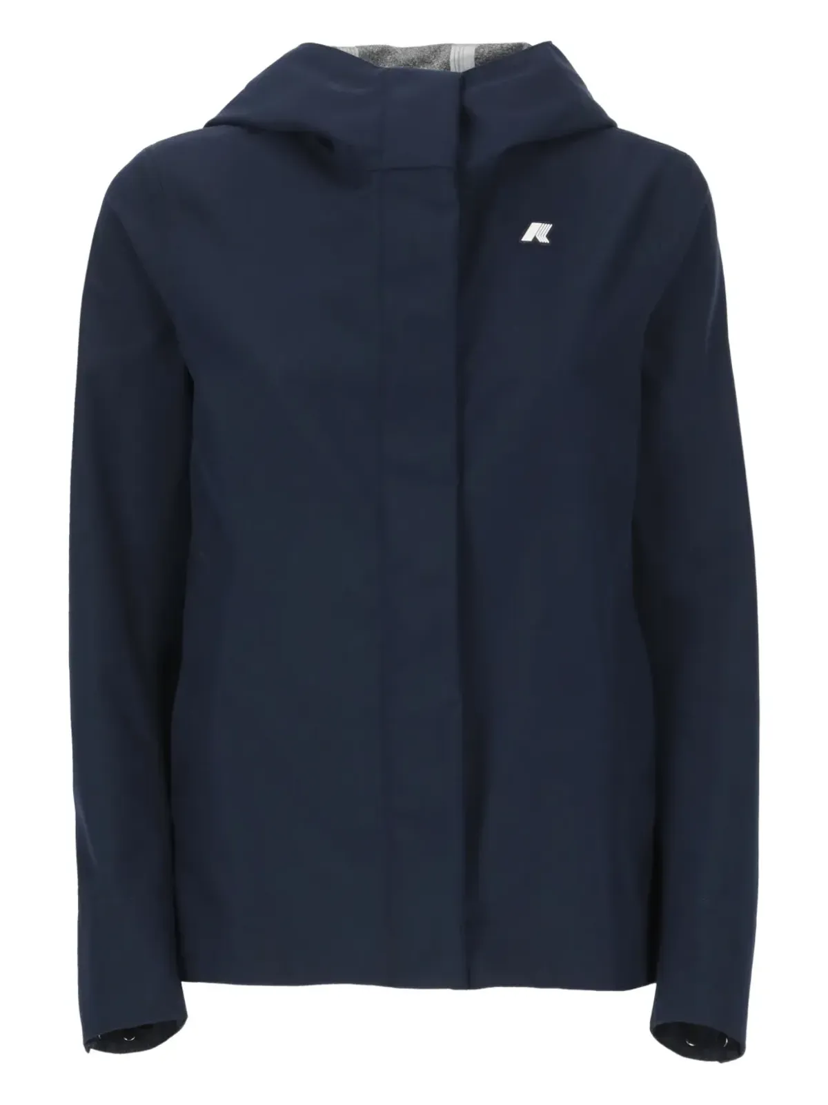 K-Way Madalina hooded logo jacket - Blue - 画像1