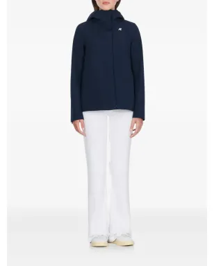 K-Way Madalina hooded logo jacket - Blue - サムネイル2