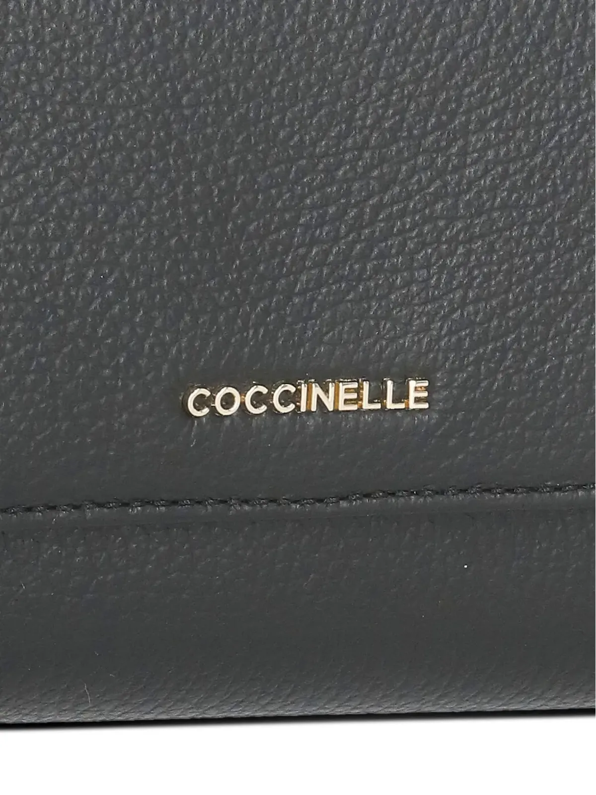 Coccinelle レザー フラップ ウォレット - ブラック - 画像4