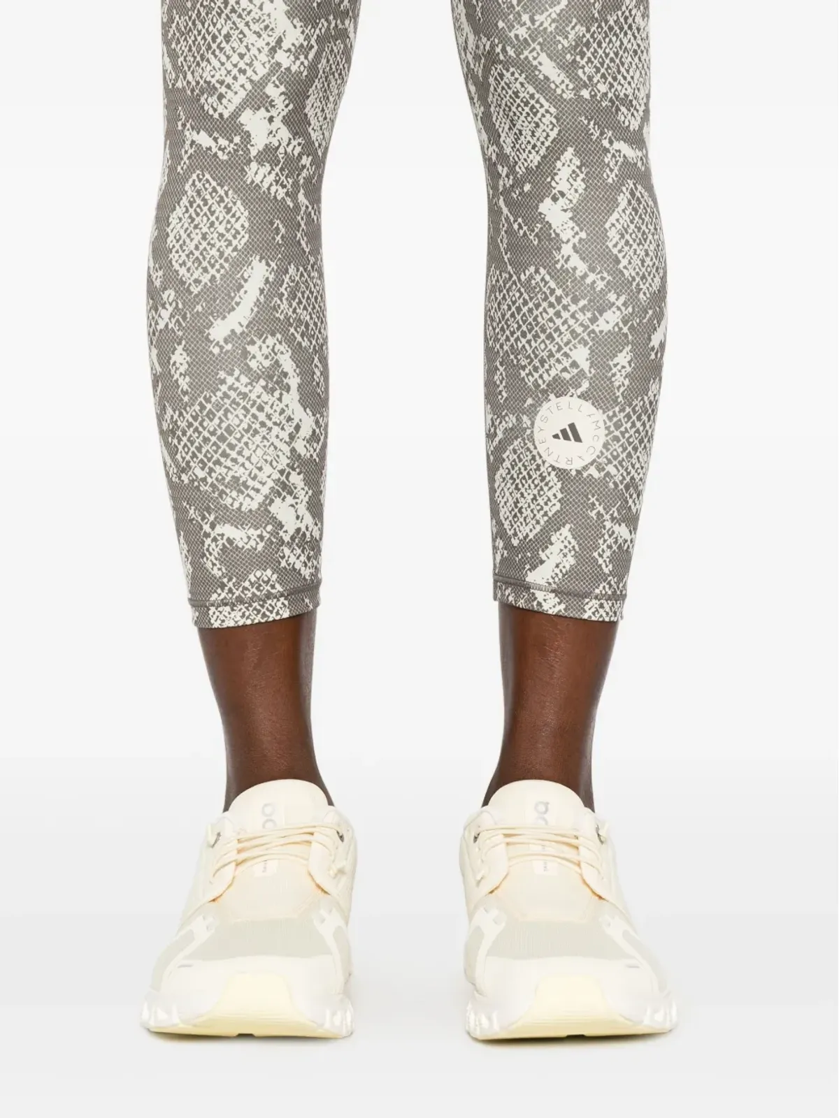 adidas by Stella McCartney ヘビ柄プリント パフォーマンスレギンス - 画像5