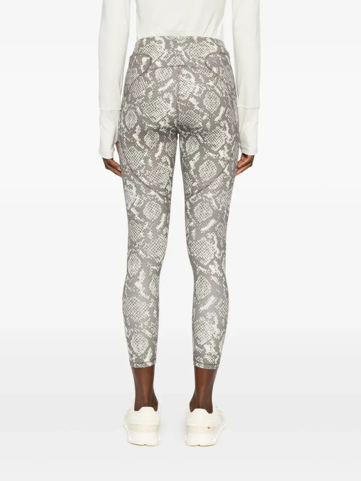 adidas by Stella McCartney ヘビ柄プリント パフォーマンスレギンス - 画像4
