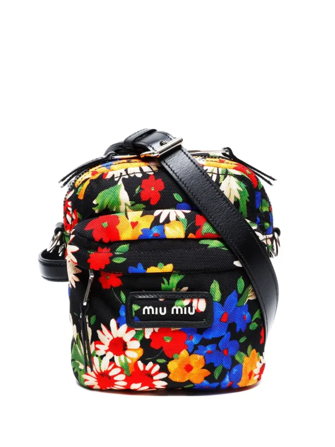 Miu Miu Pre-Owned Miu Miu Pre-Owned 花柄プリントショルダーバッグの商品画像