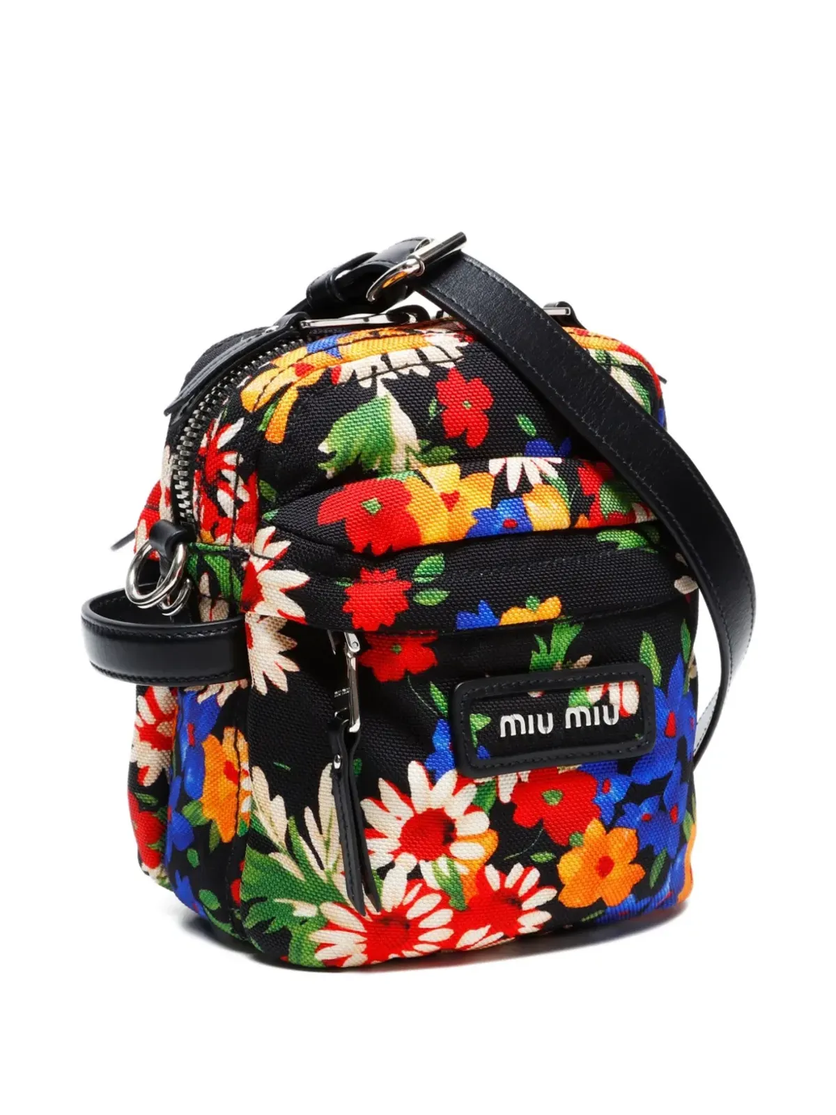 Miu Miu Pre-Owned 花柄プリントショルダーバッグ - 画像4