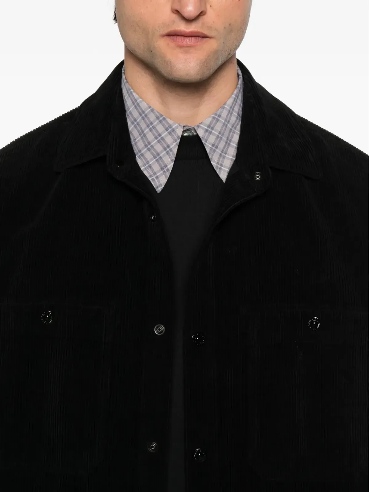 Stone Island ロングスリーブコットンシャツ - Black - 画像5