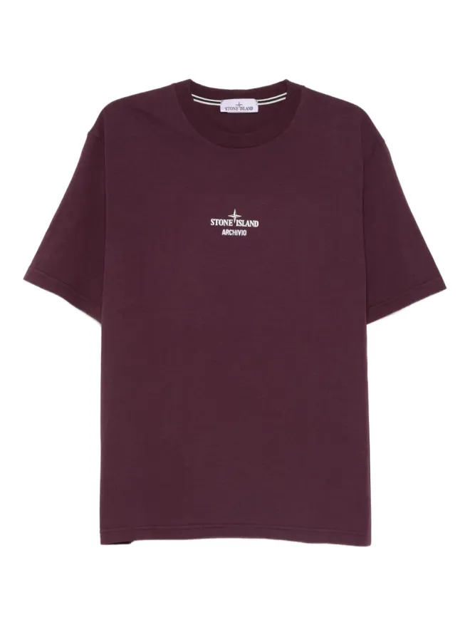 Stone Island Stone Island ロゴ入りコットンTシャツの商品画像
