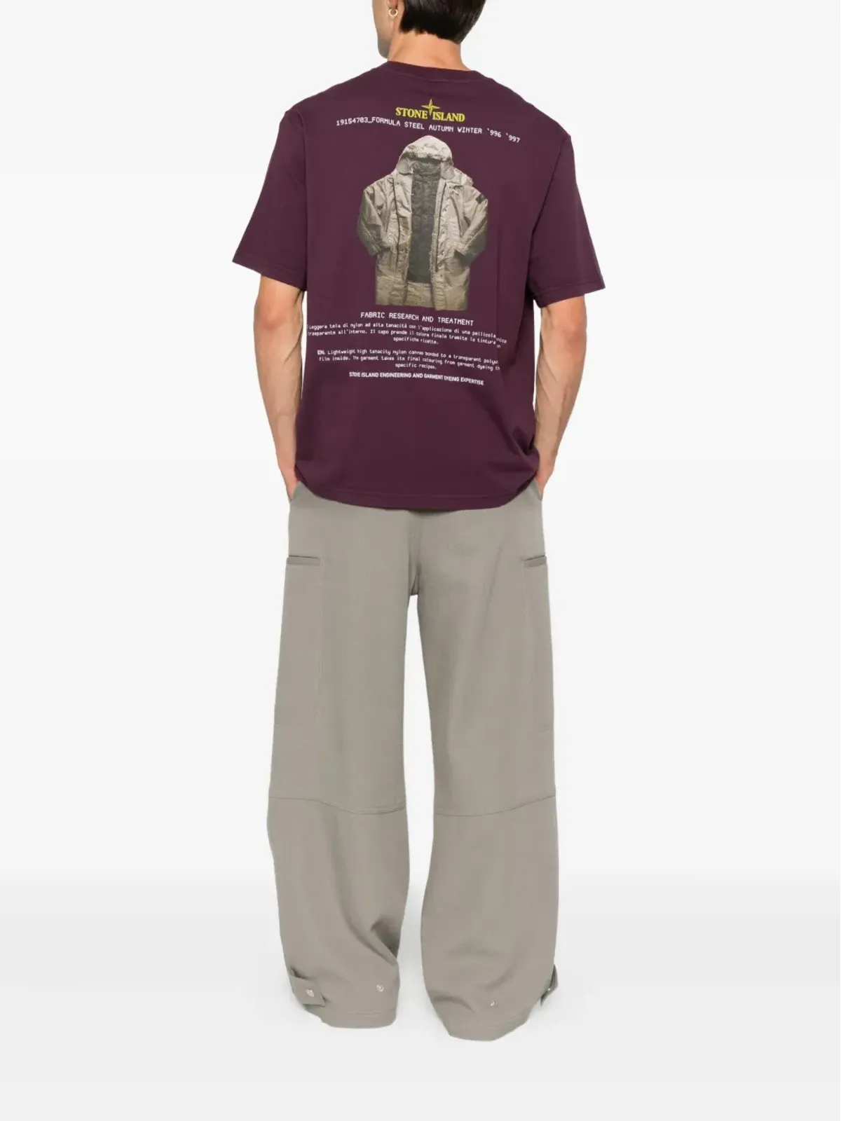 Stone Island ロゴ入りコットンTシャツ - 画像2