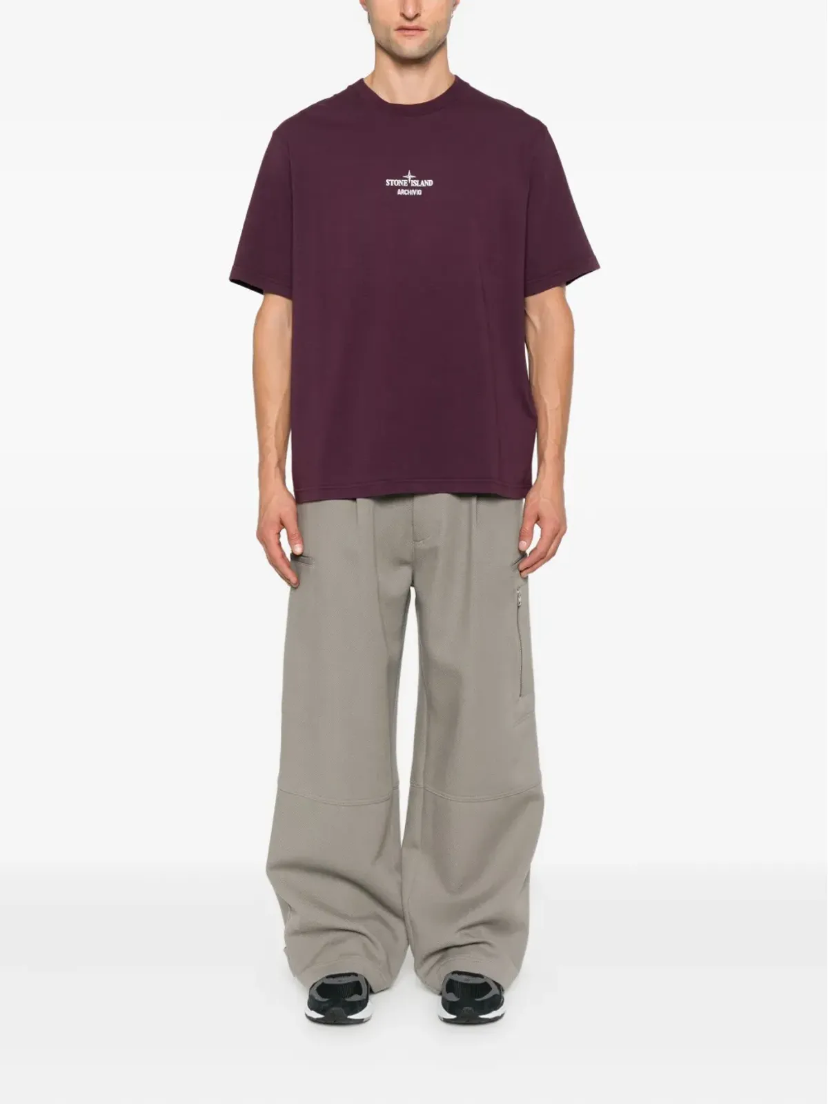 Stone Island ロゴ入りコットンTシャツ - 画像3
