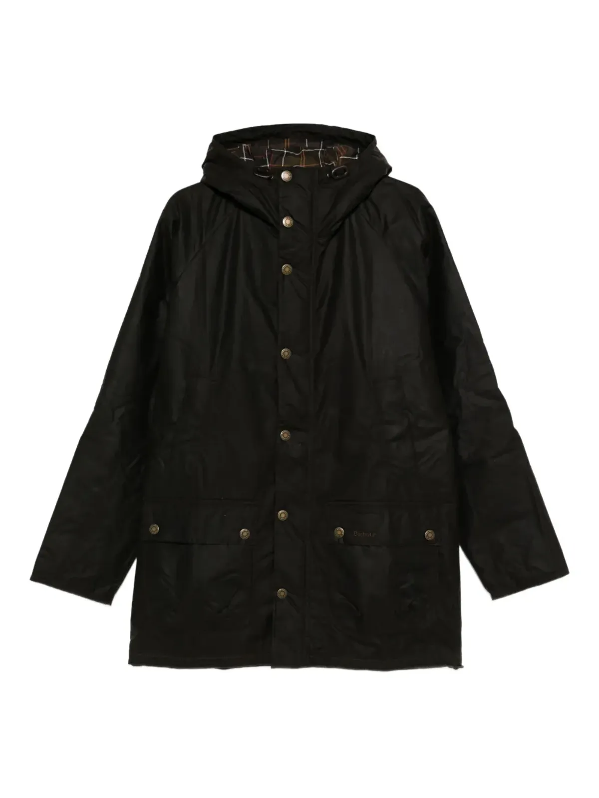 Barbour フード付きスナップフィットコート - Green - 画像1