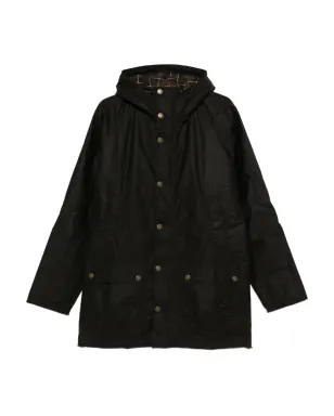 Barbour フード付きスナップフィットコート - Green - サムネイル1