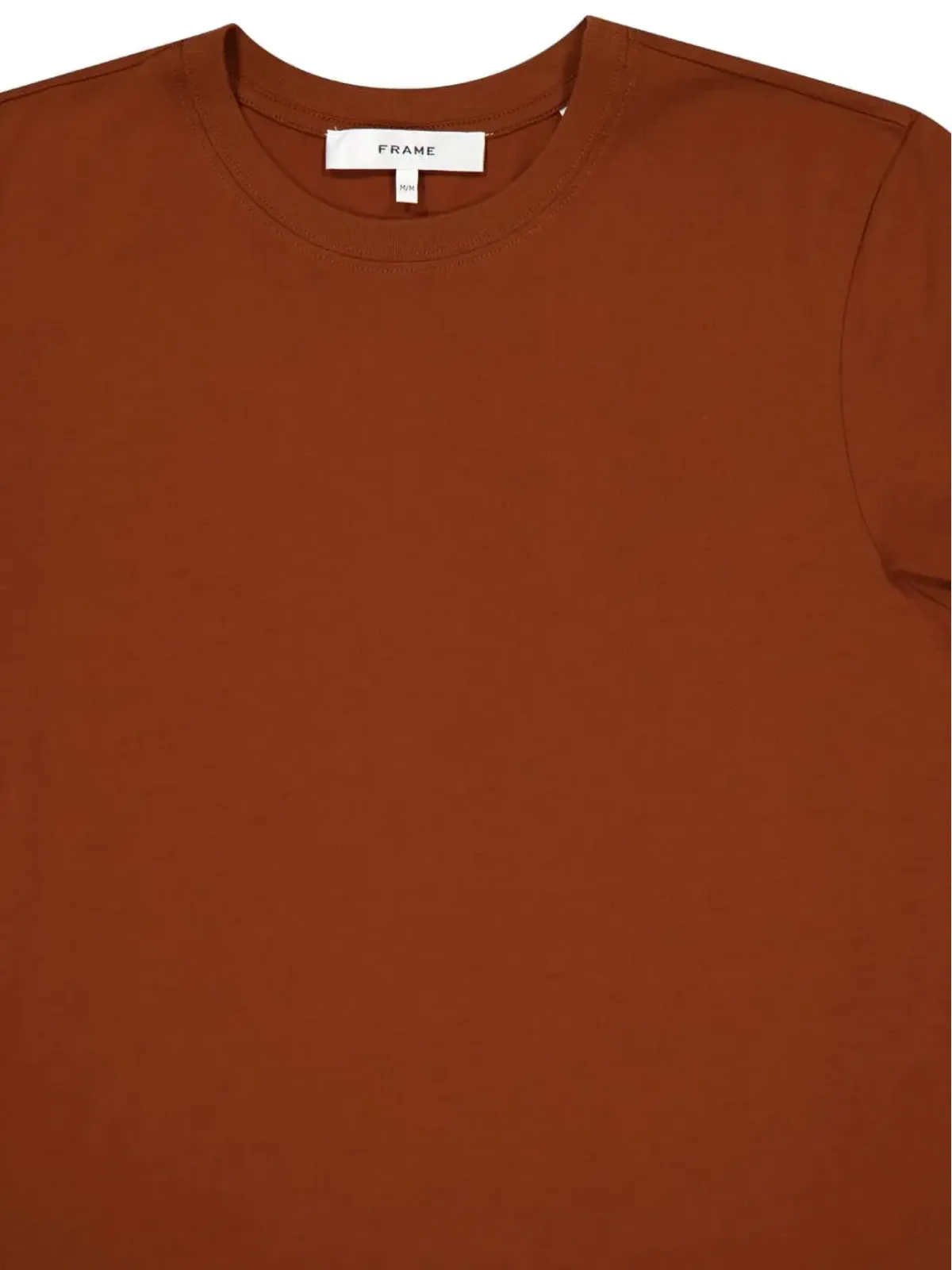 FRAME 短袖コットンTシャツ（ブラウン） - 画像3