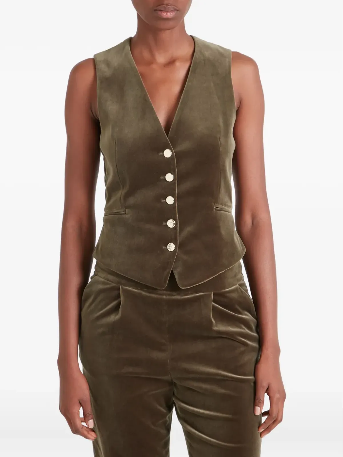 Temperley London ベルベットのボタン付きウェストコート - 画像2