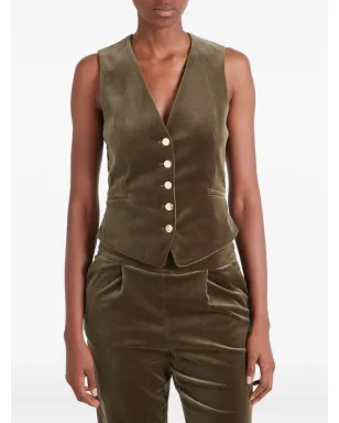 Temperley London ベルベットのボタン付きウェストコート - サムネイル2