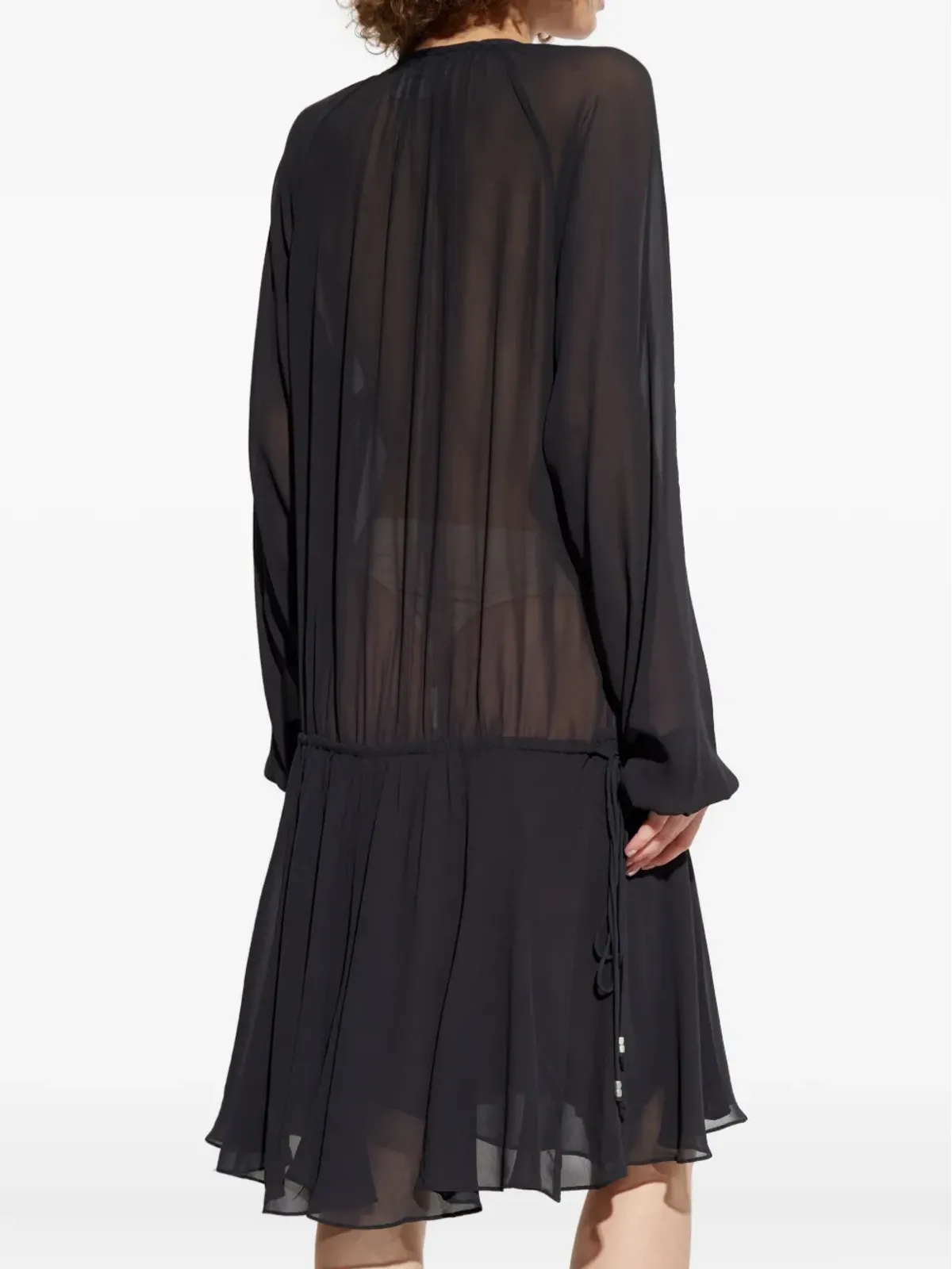 MARANT ÉTOILE ドローストリング ティアードドレス - 画像4