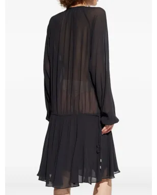 MARANT ÉTOILE ドローストリング ティアードドレス - サムネイル4
