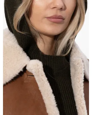 ISABEL MARANT フード付きリブ編みメリノウールマフラー - サムネイル5