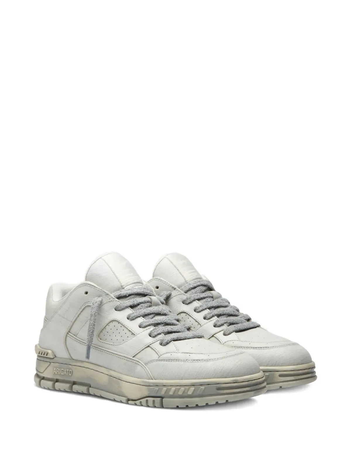 Axel Arigato Area Lo perforated leather sneakers - Neutrals - 画像2