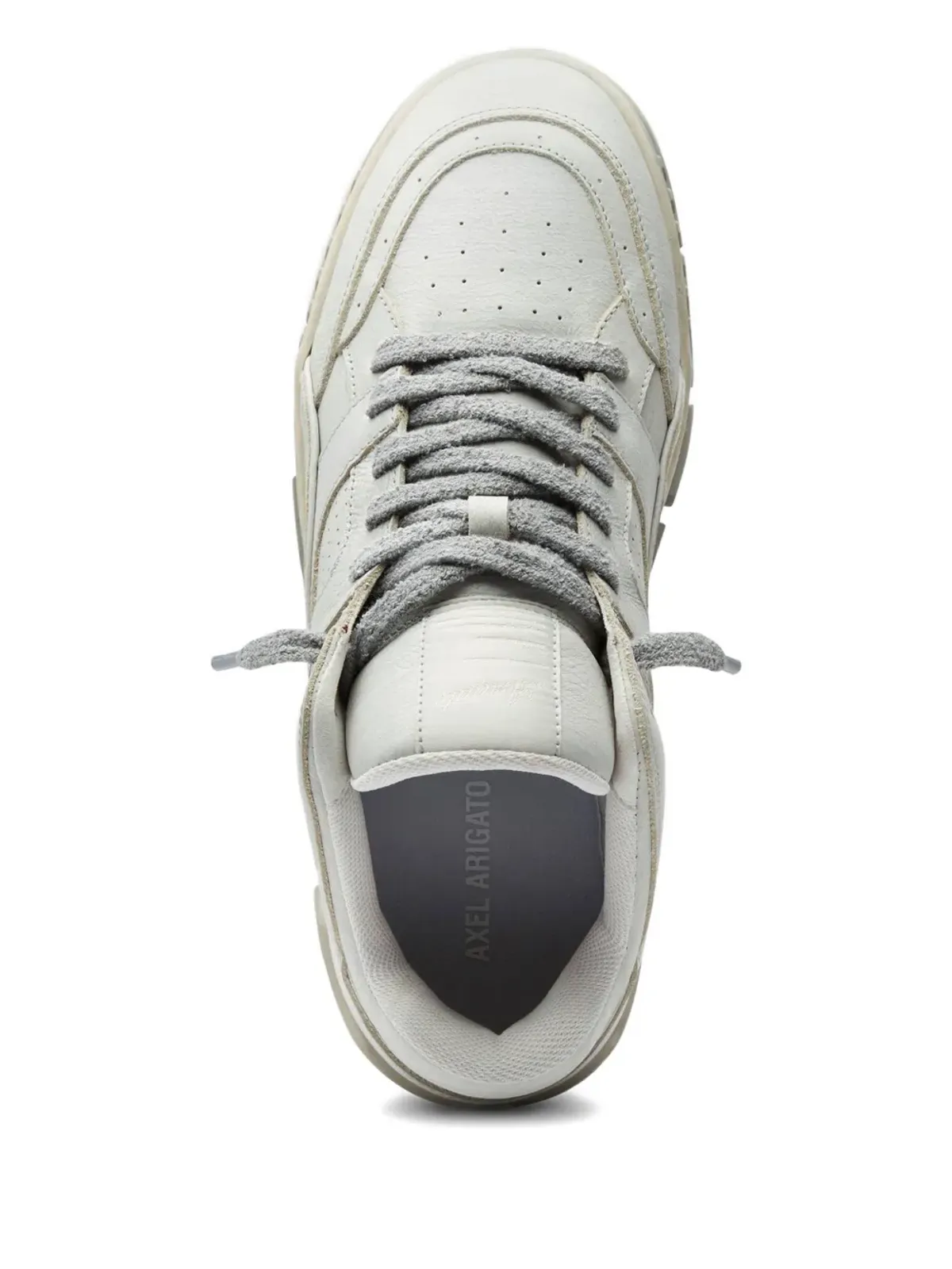 Axel Arigato Area Lo perforated leather sneakers - Neutrals - 画像3