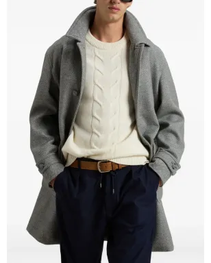 Woolrich ヘリンボーン ポケット付き シングルブレスト コート - サムネイル4